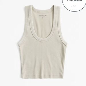 Abercrombie & Fitch Nude Essential Scoopneck Tan Tank Top Size XXS
